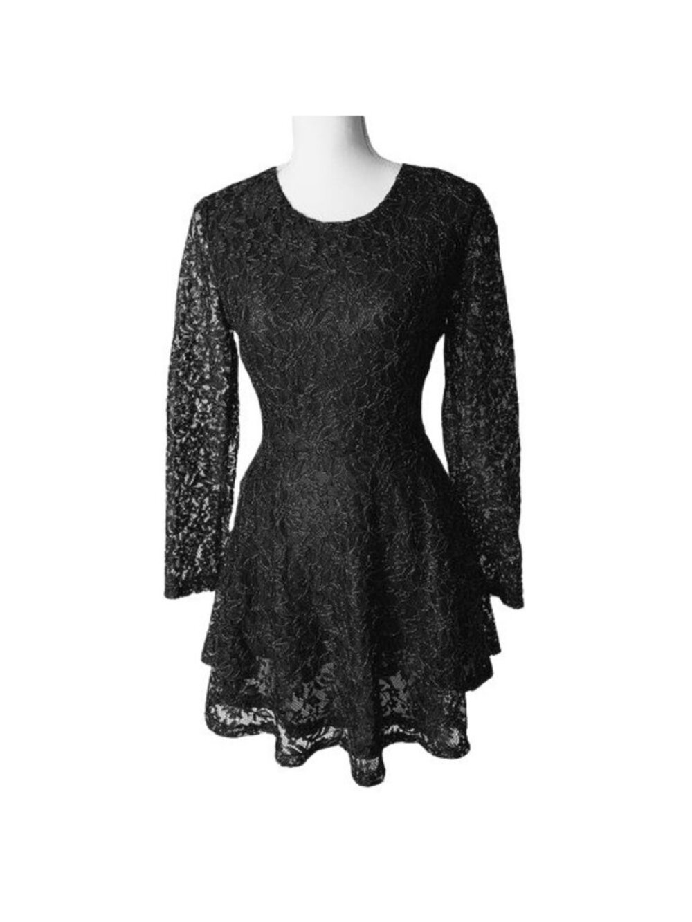 Design Lab by Lord & Taylor Lace Fit and Flare Dress Size Medium